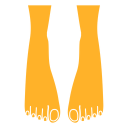 Füße ausgeschnitten PNG-Design