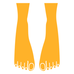 Feet cut out Transparent PNG