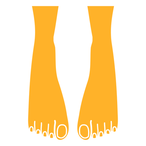 Feet cut out PNG Design