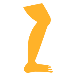Elemento de corte de perna humana Desenho PNG