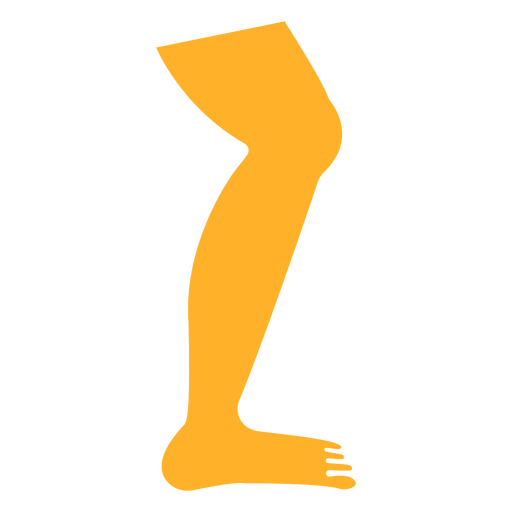 Elemento de corte de perna humana Desenho PNG