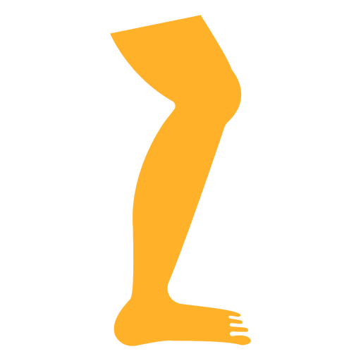 Human leg cut out element PNG Design