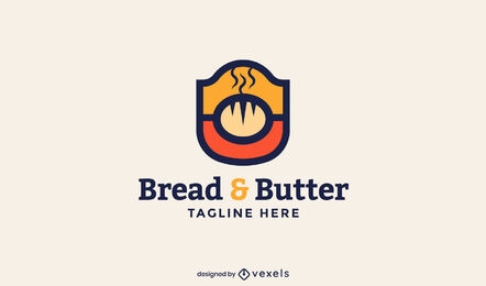 Kit completo de marca de logotipo de panadería de pan