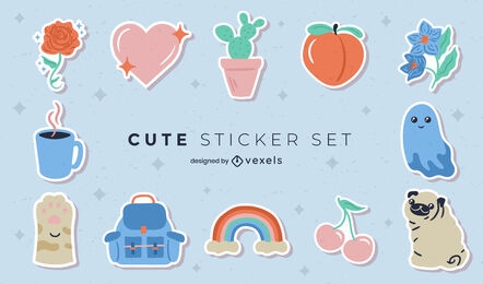 Lovely stickers set