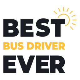 Bester Schulbusfahrer aller Zeiten PNG-Design