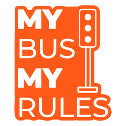 School bus driver traffic light badge PNG Design Transparent PNG
