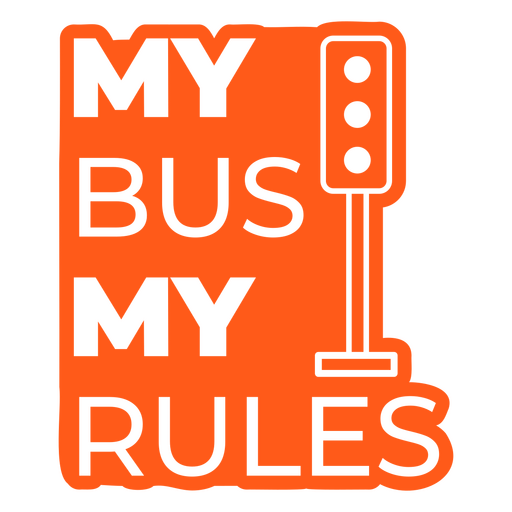 Ampelabzeichen für Schulbusfahrer PNG-Design
