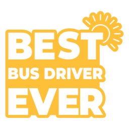Best school bus driver badge PNG Design Transparent PNG