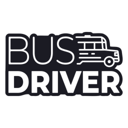 Abzeichen für Schulbusfahrer PNG-Design