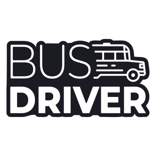 Abzeichen für Schulbusfahrer PNG-Design