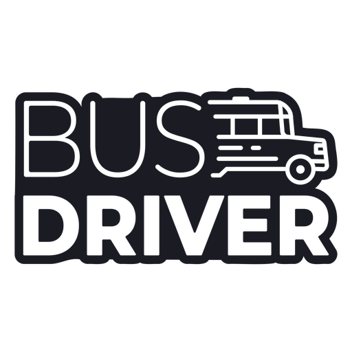 Insignia de conductor de autobús escolar Diseño PNG