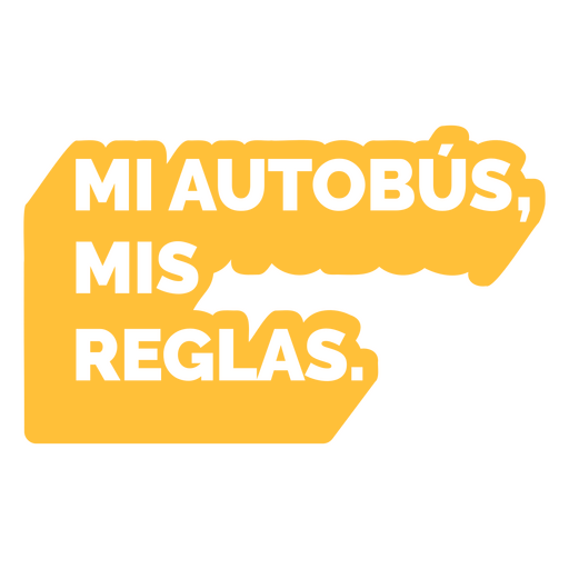 Schulbusfahrer regelt spanisches Zitat PNG-Design