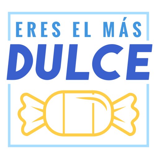Insignia española de cita dulce Diseño PNG