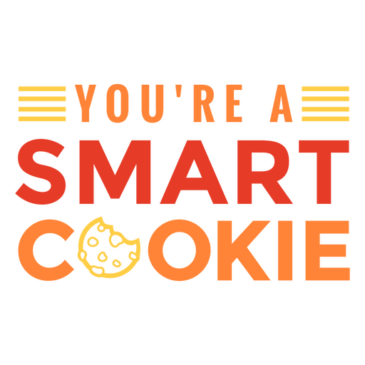 Cookie sweet food badge PNG Design