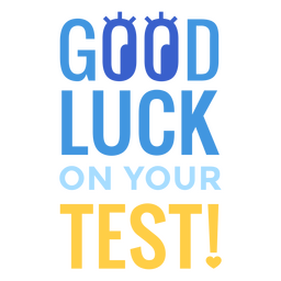 Good luck quote colorful badge PNG Design