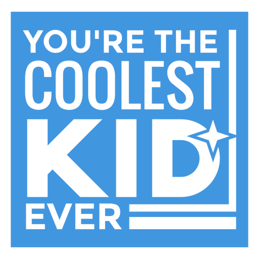 Insignia brillante de niño genial Diseño PNG