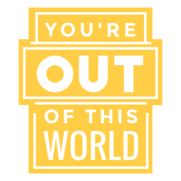 Distintivo de outro mundo Desenho PNG