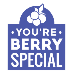 Berry fruit funny pun badge PNG Design