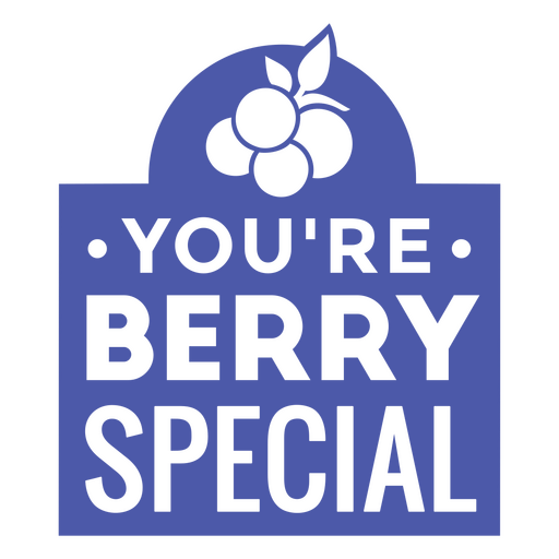 Berry fruit funny pun badge