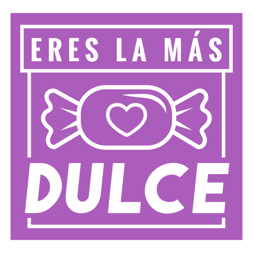 Eres la insignia española más dulce Diseño PNG