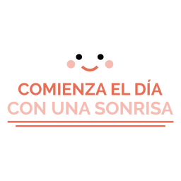 Sorriso distintivo inspirador espanhol Transparent PNG