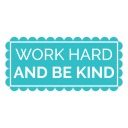 Citação motivacional tipo trabalho Desenho PNG