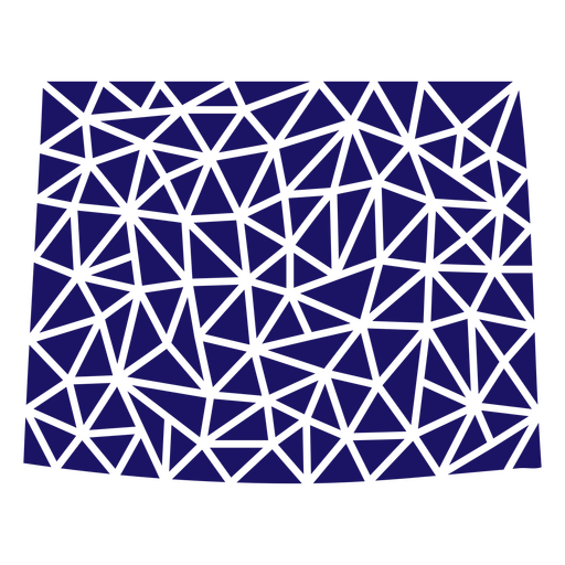 Polygonale Wyoming State Map PNG-Design
