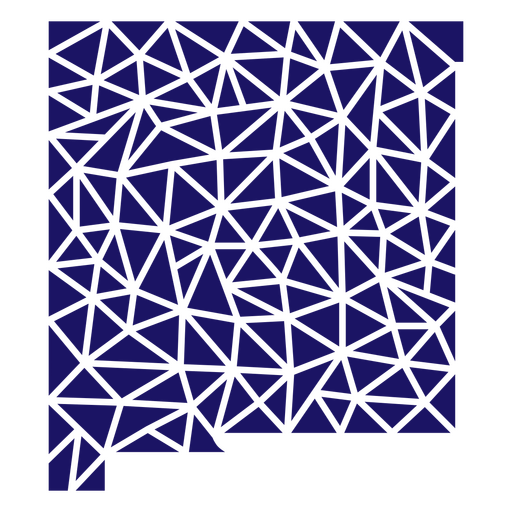 Mapa poligonal do Novo México Desenho PNG