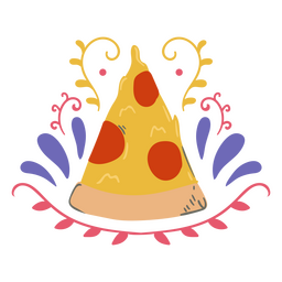 Pizza and swirls