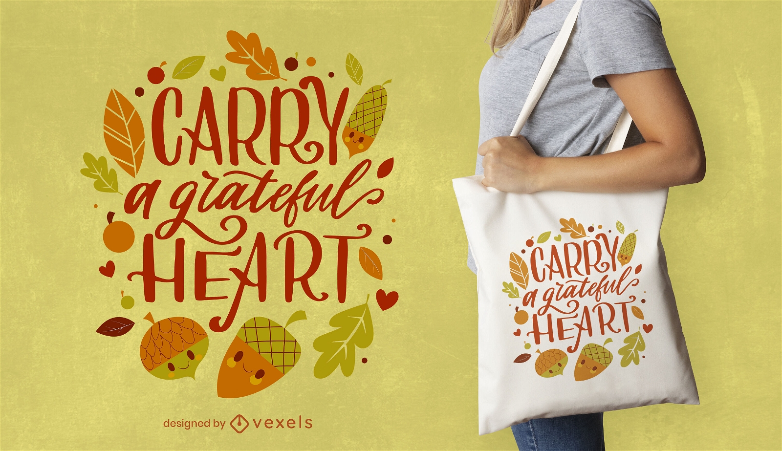 Thanksgiving grateful quote tote bag