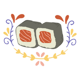 Sushi ornamental design
