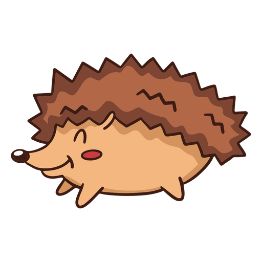 Pequeño erizo lindo Diseño PNG