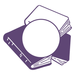 Stapel von Büchern Bildungsetikett PNG-Design