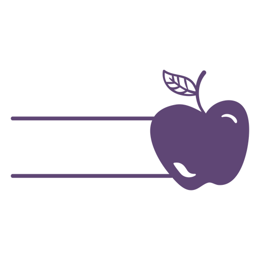 Rótulo de alimentos de frutas de maçã Desenho PNG