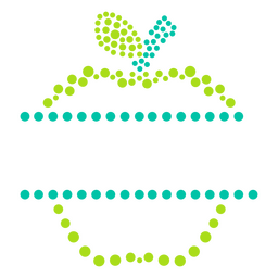 Etiqueta de puntos de comida de fruta de manzana Diseño PNG