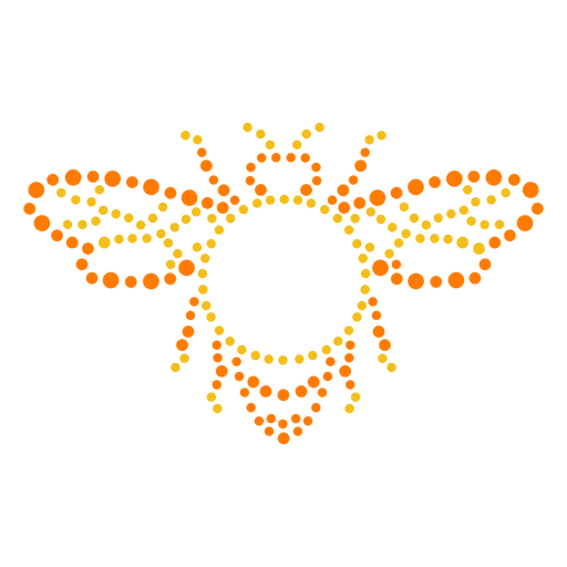 Etiqueta de puntos de insectos voladores Diseño PNG