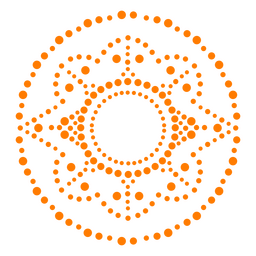 Mandala shapes dots label PNG Design Transparent PNG
