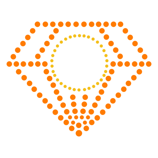 Etiqueta de pontos de cristal de joia Desenho PNG
