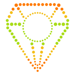 Etiqueta de puntos de diamantes de joya del arco iris Transparent PNG