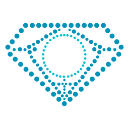 Rótulo de pontos em forma de diamante Transparent PNG
