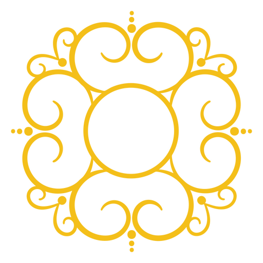 Etiqueta de decoración Swirly