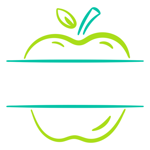 Curso de rótulo de alimentos de frutas de maçã Desenho PNG