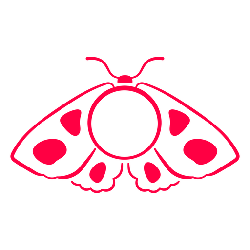 Ladybug insect label PNG Design