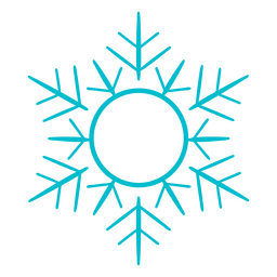 Snowflake winter label PNG Design Transparent PNG