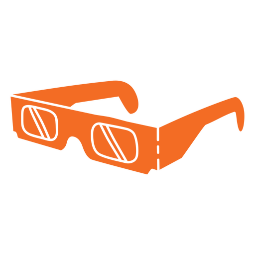 3D sunglasses cut out PNG Design