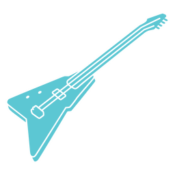 Instrumento de música de guitarra eléctrica Diseño PNG