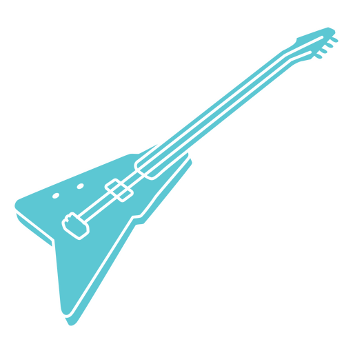 Instrumento de música de guitarra eléctrica Diseño PNG