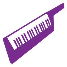Silueta de instrumento de música de teclado Transparent PNG