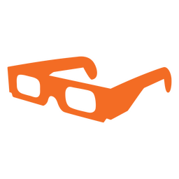 Recorte de gafas de película 3D Diseño PNG