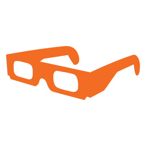 Recorte de gafas de película 3D Diseño PNG